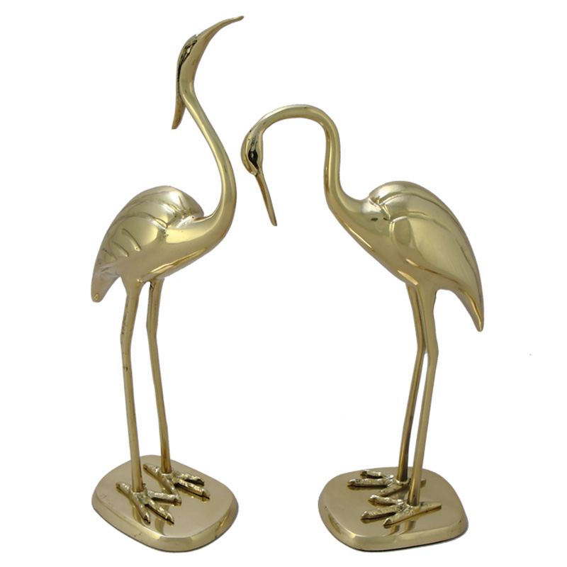 Статуэтка бронзовая пара Журавли Bronze Birds Золотой Статуэтка бронзовая пара Журавли Bronze Birds Золотой в Орле | Loft Concept