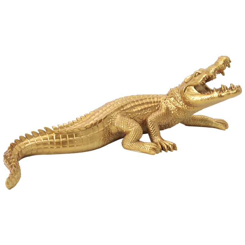 Статуэтка Crocodile Gold Золотой Статуэтка Crocodile Gold Золотой в Орле | Loft Concept