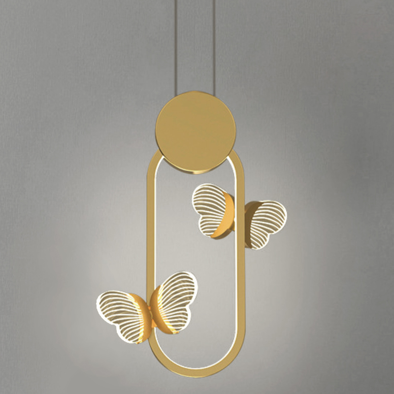 Светильник Butterfly Gold Oval Прозрачный Золотой Светильник Butterfly Gold Oval Прозрачный Золотой в Орле | Loft Concept