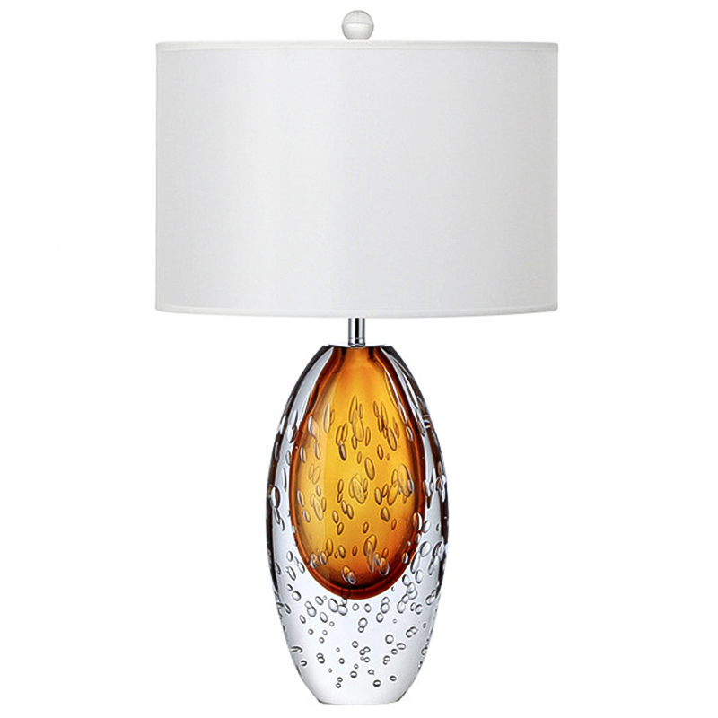 Дизайнерская Лампа настольная Crystal Table Lamp Янтарное стекло Капли Янтарный Прозрачный Белый Дизайнерская Лампа настольная Crystal Table Lamp Янтарное стекло Капли Янтарный Прозрачный Белый в Орле | Loft Concept