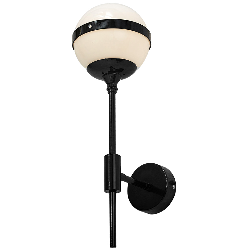 Бра Peggy Futura Black Wall Lamp Белый Черный Бра Peggy Futura Black Wall Lamp Белый Черный в Орле | Loft Concept