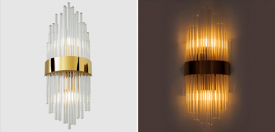 Хрустальное бра Flutes Gold Хрустальное бра Flutes Gold - Loft-Concept в Орле
