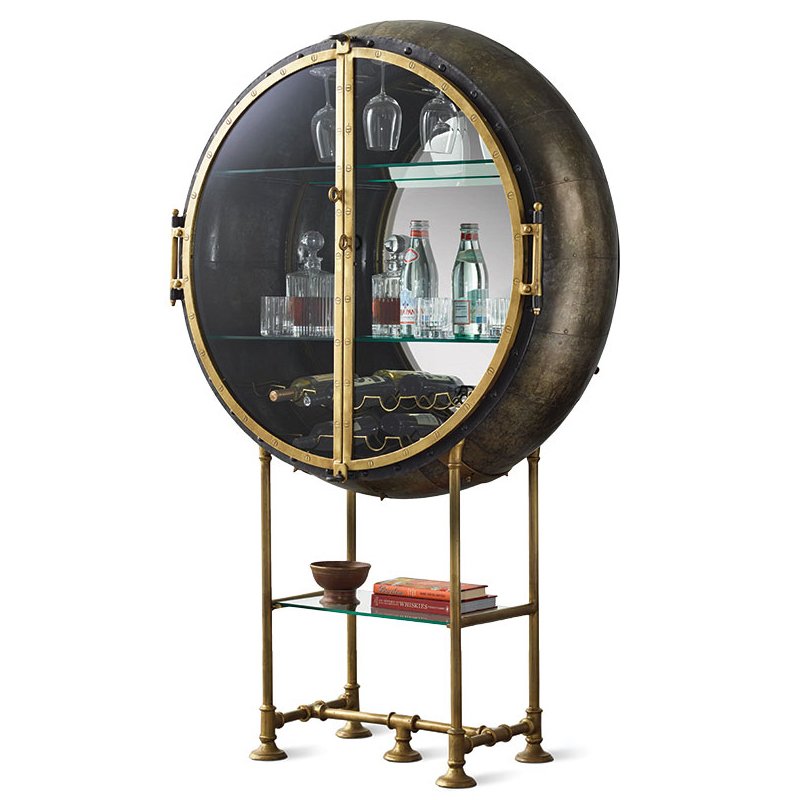 Шкаф Porthole Bar Restoration Hardware Латунь Шкаф Porthole Bar Restoration Hardware Латунь в Орле | Loft Concept