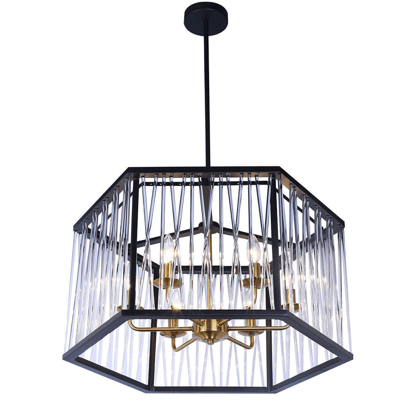 Люстра Lamp Inside The Frame Черный Люстра Lamp Inside The Frame Черный в Орле | Loft Concept