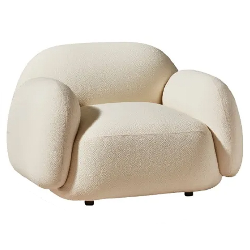 Мягкое кресло для гостиной La Lume Boucle Armchair Бежевый Мягкое кресло для гостиной La Lume Boucle Armchair Бежевый в Орле | Loft Concept