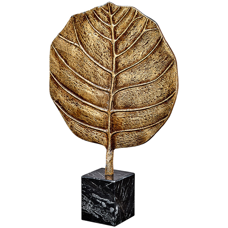 Аксессуар Gold Leaf Золотой Черный Мрамор Nero Аксессуар Gold Leaf Золотой Черный Мрамор Nero в Орле | Loft Concept
