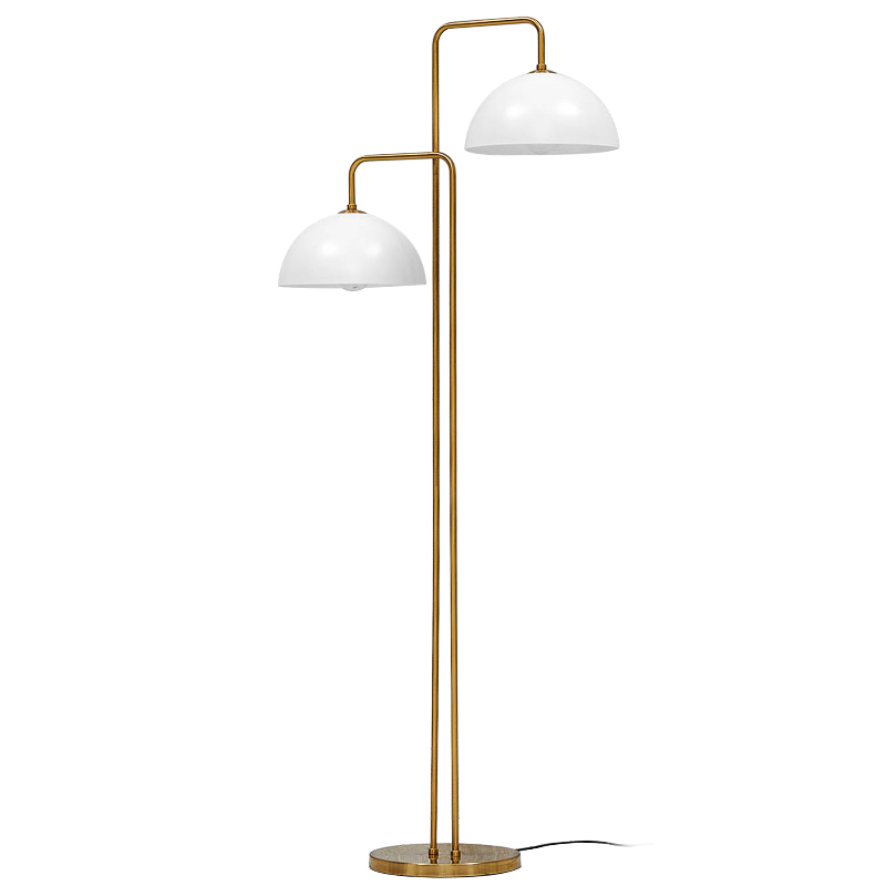 Торшер Haworth Floor Lamp Золотой Белый Торшер Haworth Floor Lamp Золотой Белый в Орле | Loft Concept