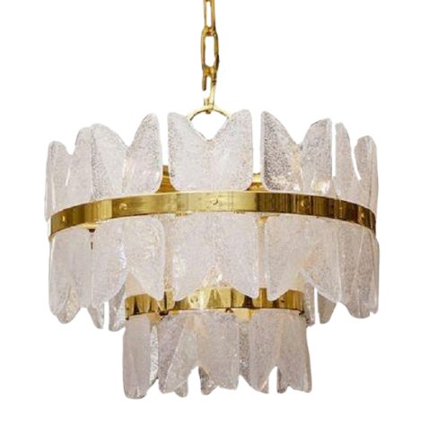 Люстра Glass Bells Латунь Прозрачное Стекло Люстра Glass Bells Латунь Прозрачное Стекло в Орле | Loft Concept