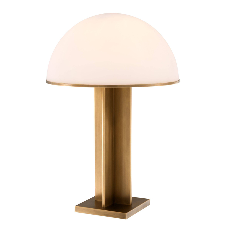 Настольная лампа Eichholtz Table Lamp Berkley Латунь Античная полированная Белое матовое стекло Настольная лампа Eichholtz Table Lamp Berkley Латунь Античная полированная Белое матовое стекло в Орле | Loft Concept