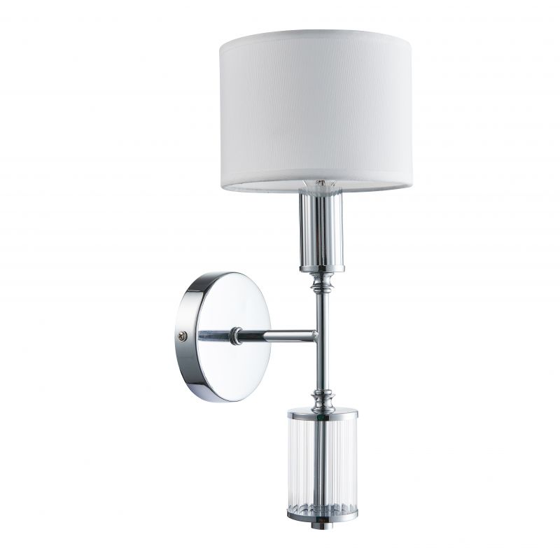 Бра Laurent Sconce white Хром Белый Прозрачный Бра Laurent Sconce white Хром Белый Прозрачный в Орле | Loft Concept