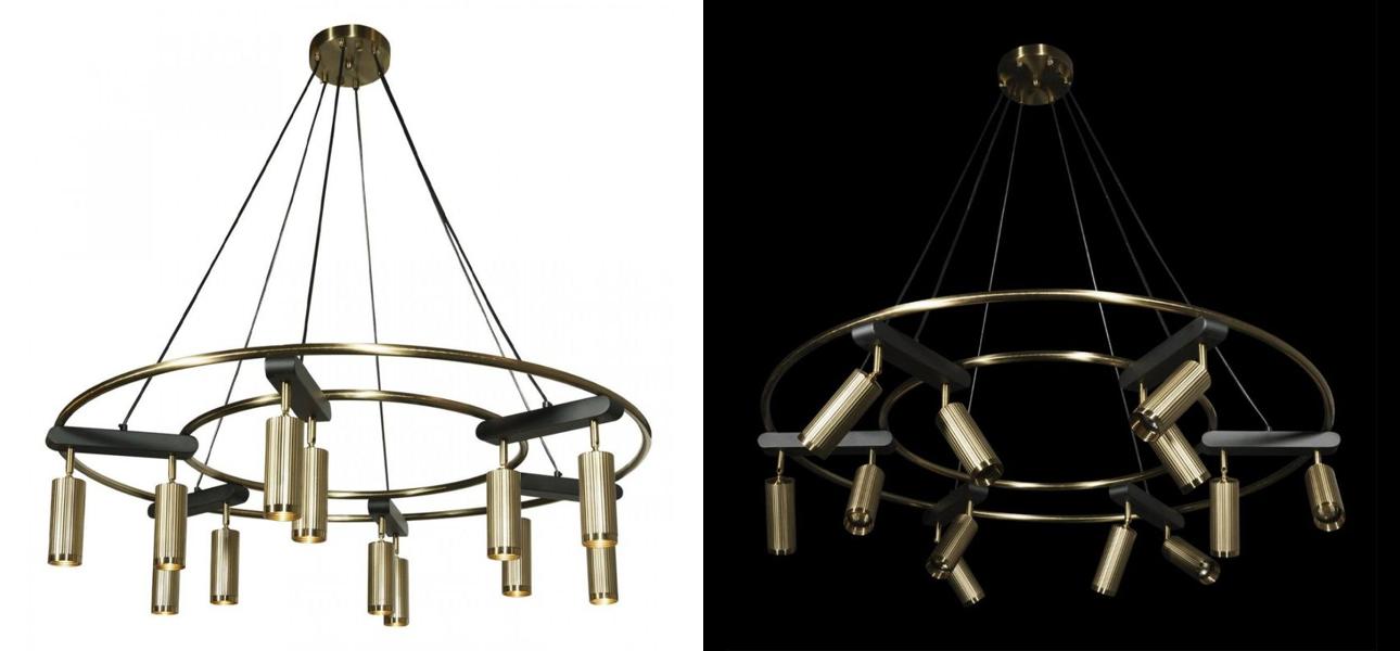 Люстра Bronze Concert диаметр 95 - фото