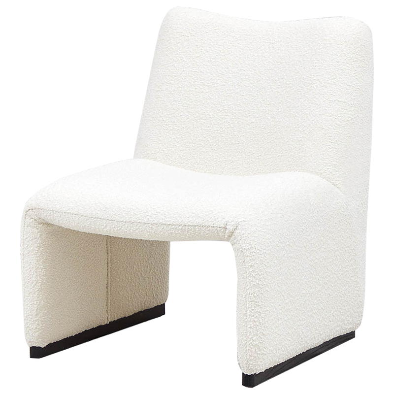 Кресло белое Cress White Boucle Collection Armchair Белый Кресло белое Cress White Boucle Collection Armchair Белый в Орле | Loft Concept