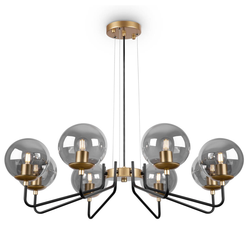Люстра Benigno Chandelier Золотой Прозрачный (Transparent) Черный Люстра Benigno Chandelier Золотой Прозрачный (Transparent) Черный в Орле | Loft Concept