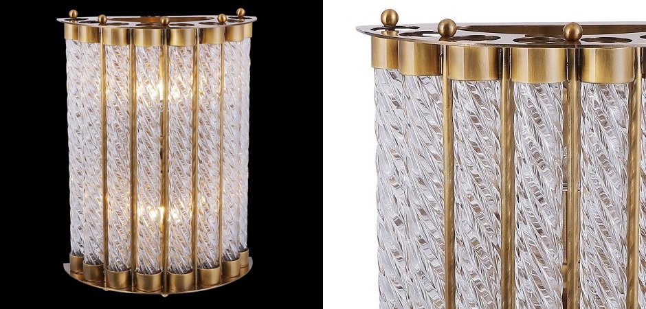 Бра Glass Spirals Sconces Бра Glass Spirals Sconces - Loft-Concept в Орле