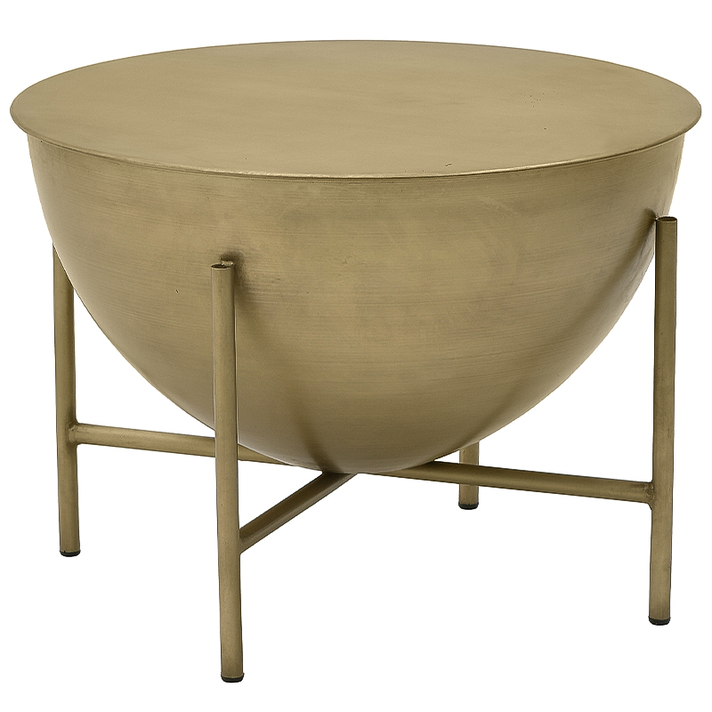 Круглый кофейный стол Big Modern Caldron Metal Coffee Table Золотой Круглый кофейный стол Big Modern Caldron Metal Coffee Table Золотой в Орле | Loft Concept