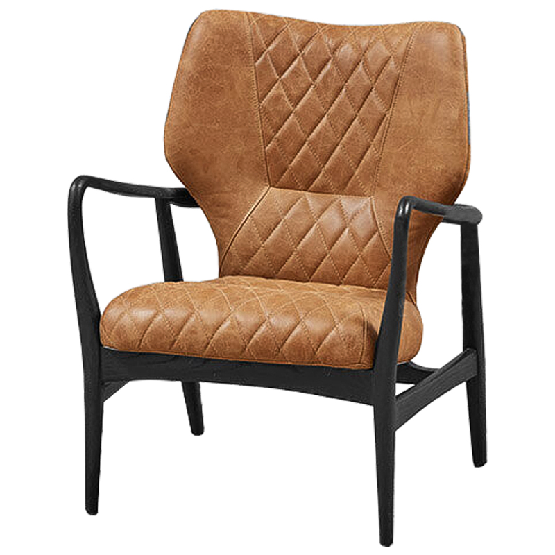 Кресло Ottavio Chair Карамель Черный Кресло Ottavio Chair Карамель Черный в Орле | Loft Concept