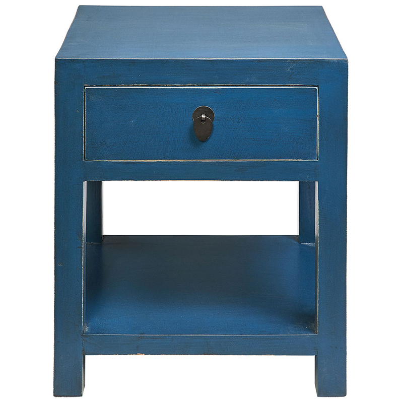 Тумба деревянная Tamsin Nightstand Blue Синий Тумба деревянная Tamsin Nightstand Blue Синий в Орле | Loft Concept