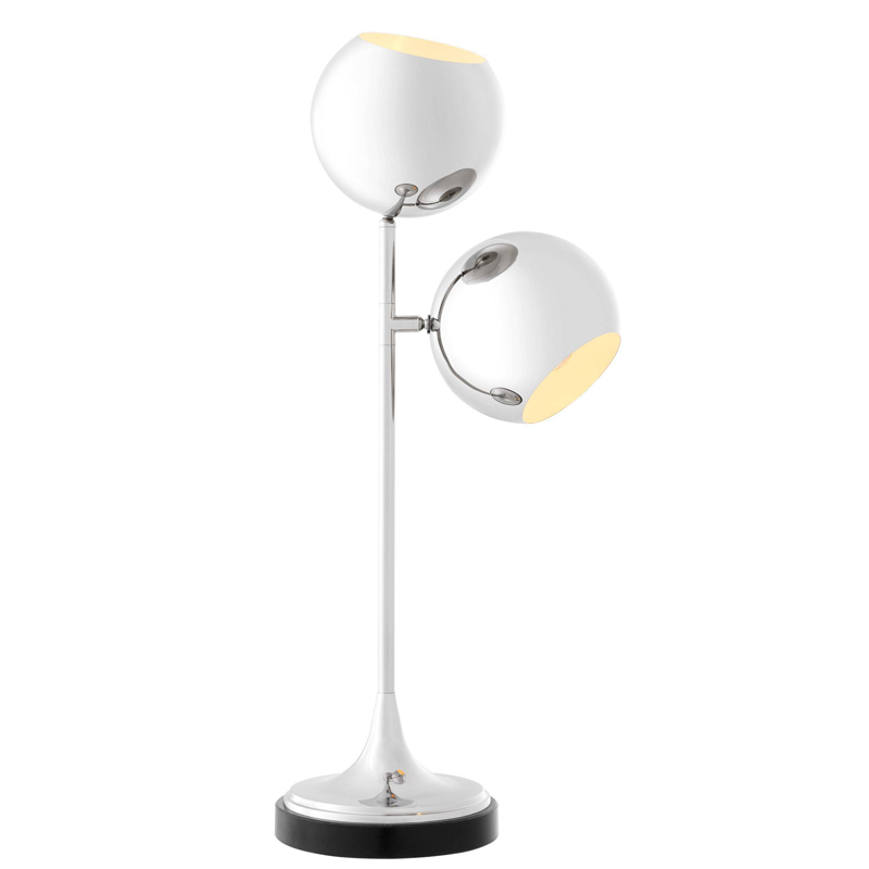 Настольная лампа Eichholtz Table Lamp Compton Nickel Никель Черный Настольная лампа Eichholtz Table Lamp Compton Nickel Никель Черный в Орле | Loft Concept