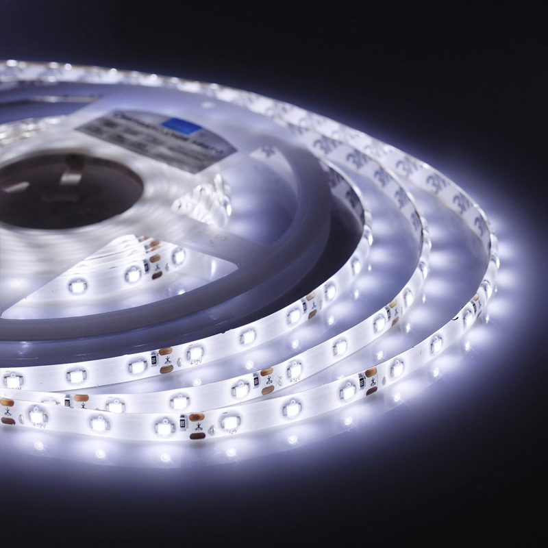 Светодиодная влагозащищенная лента 4,8W/m 60LED/m 3528SMD холодный белый Белый Светодиодная влагозащищенная лента 4,8W/m 60LED/m 3528SMD холодный белый Белый в Орле | Loft Concept