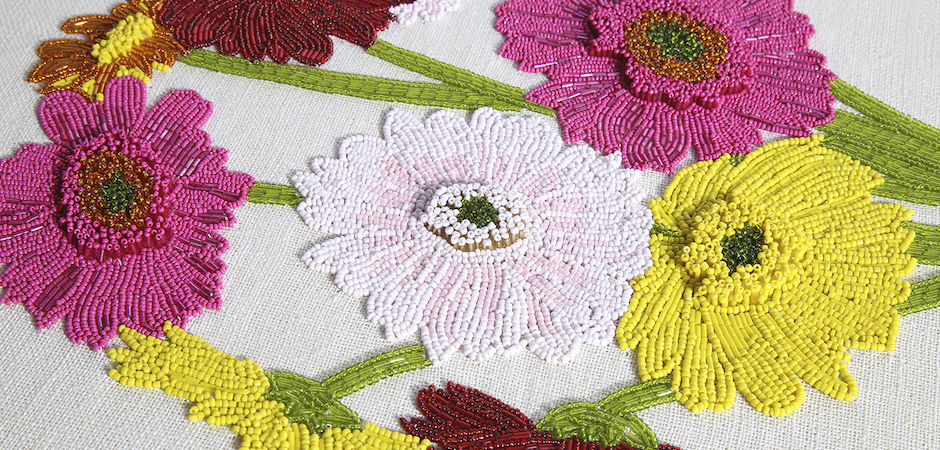 Панно Jonathan Adler FLOWER BEADED WALL ART Панно Jonathan Adler FLOWER BEADED WALL ART - Loft-Concept в Орле