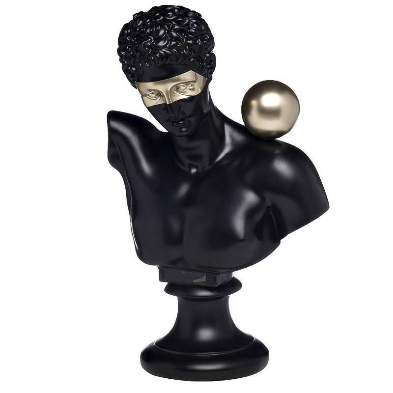 Статуэтка Antique Bust man Золотой Черный Статуэтка Antique Bust man Золотой Черный в Орле | Loft Concept