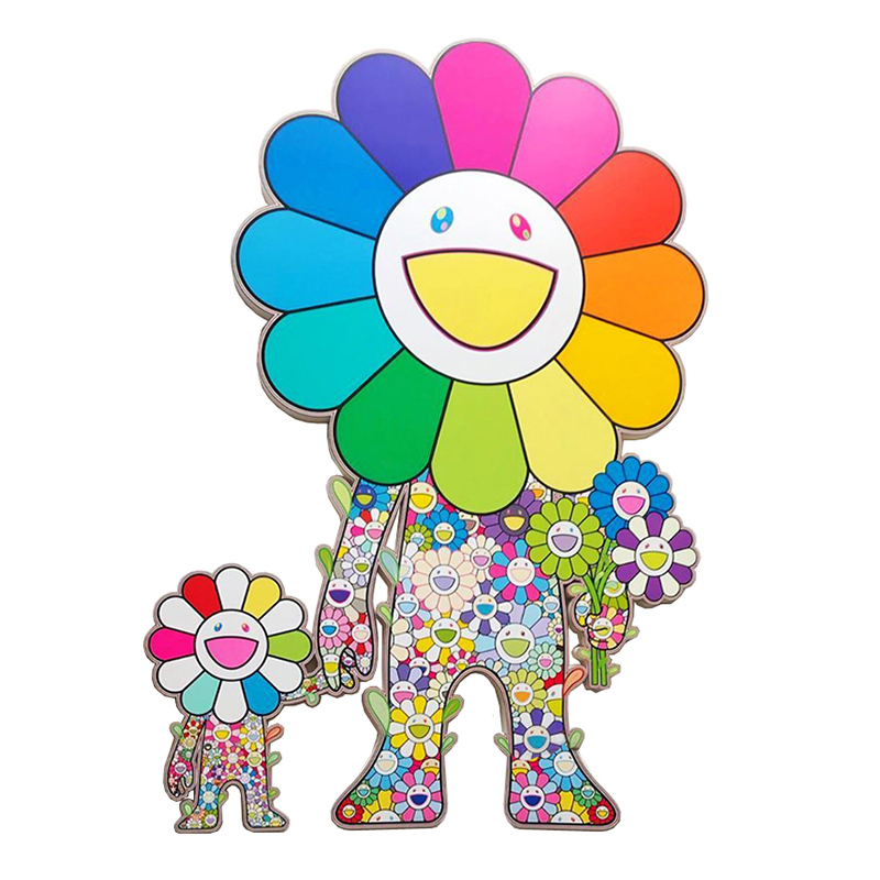 Takashi Murakami Большой Арт-объект на стену Смеющиеся Цветы Мульти Takashi Murakami Большой Арт-объект на стену Смеющиеся Цветы Мульти в Орле | Loft Concept