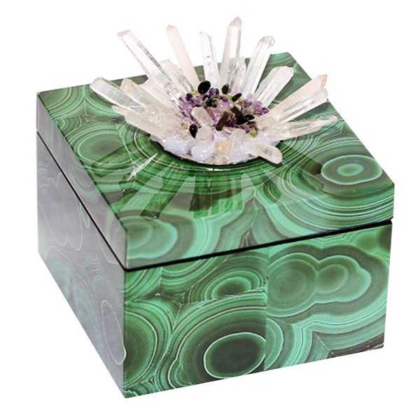 Шкатулка stone Flower Malachite Малахит (зеленый) Шкатулка stone Flower Malachite Малахит (зеленый) в Орле | Loft Concept