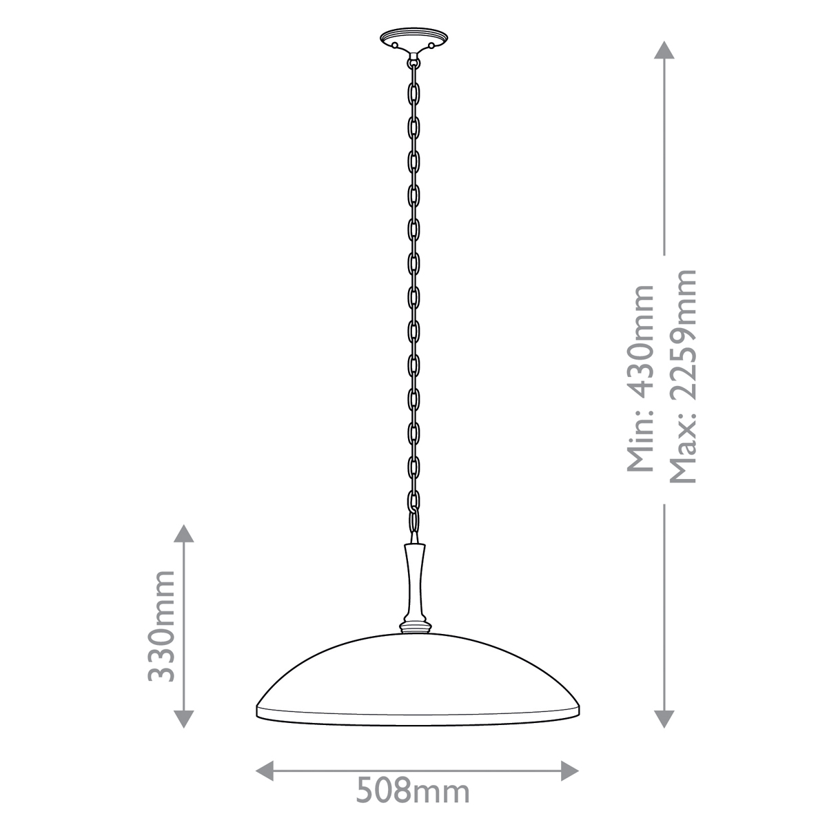 Подвесной светильник с широким куполообразным плафоном Kichler в Орле