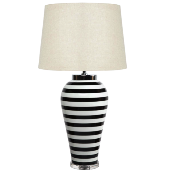 Настольная лампа Black & White Stripes Настольная лампа Black & White Stripes в Орле | Loft Concept