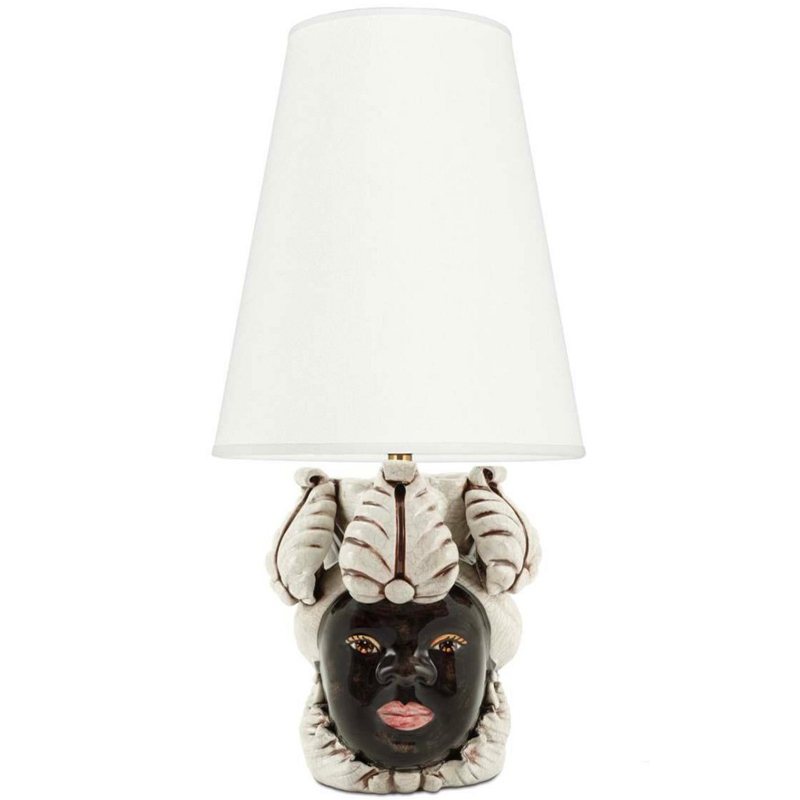 Настольная лампа Table Lamp Moro Lady Small New Dark Brown White Бежевый Коричневый Настольная лампа Table Lamp Moro Lady Small New Dark Brown White Бежевый Коричневый в Орле | Loft Concept