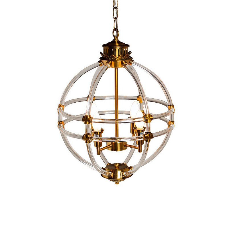 Люстра Eichholtz Chandelier Impero Gold Золотой Прозрачный Люстра Eichholtz Chandelier Impero Gold Золотой Прозрачный в Орле | Loft Concept
