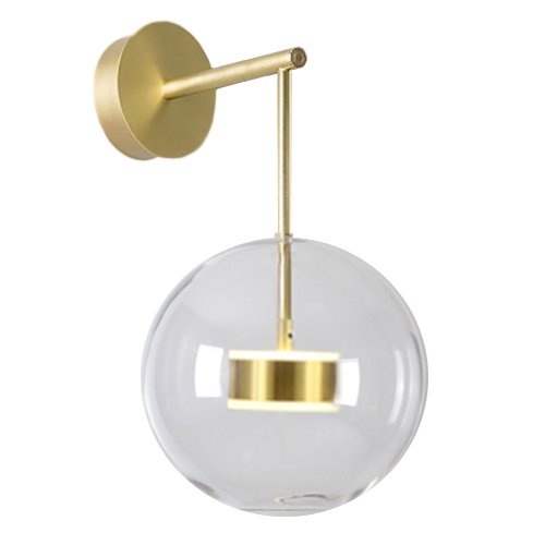 Бра BUBBLE Mono Wall Lamp Латунь Прозрачный (Transparent) в Орле | Loft Concept 