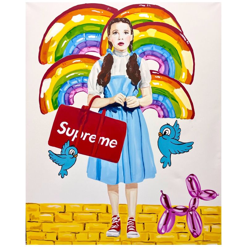 Картина Dorothy with Supreme Bag and Blue Birds Мульти Картина Dorothy with Supreme Bag and Blue Birds Мульти в Орле | Loft Concept