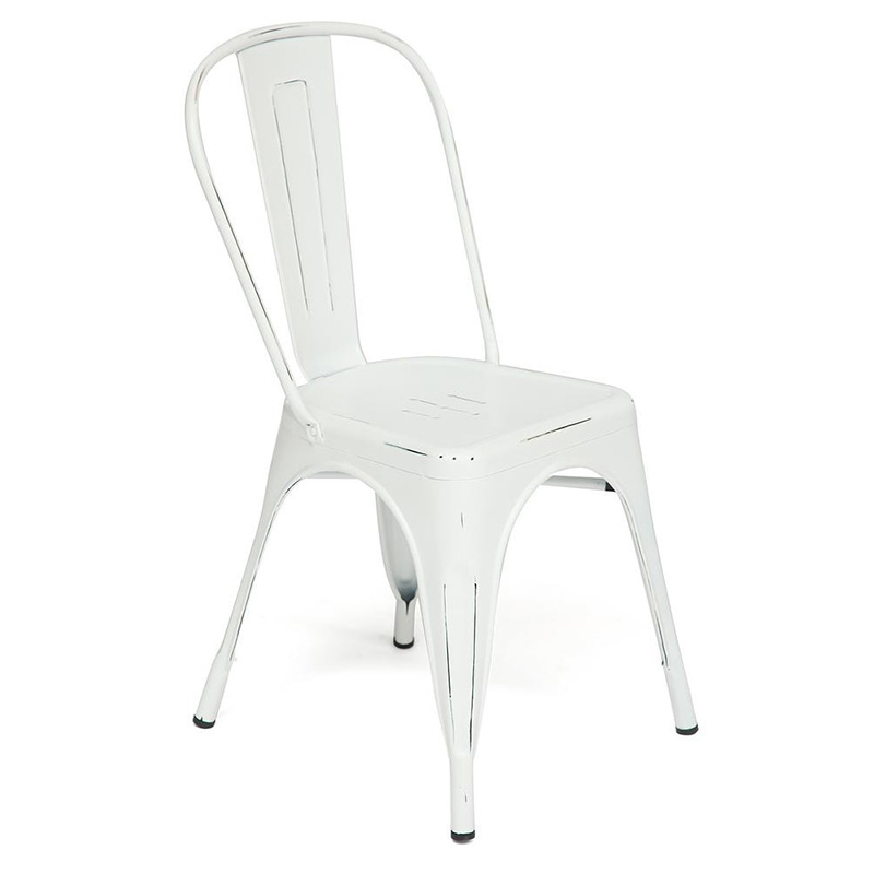 Стул Tolix butter white metal chair Молочный Стул Tolix butter white metal chair Молочный в Орле | Loft Concept