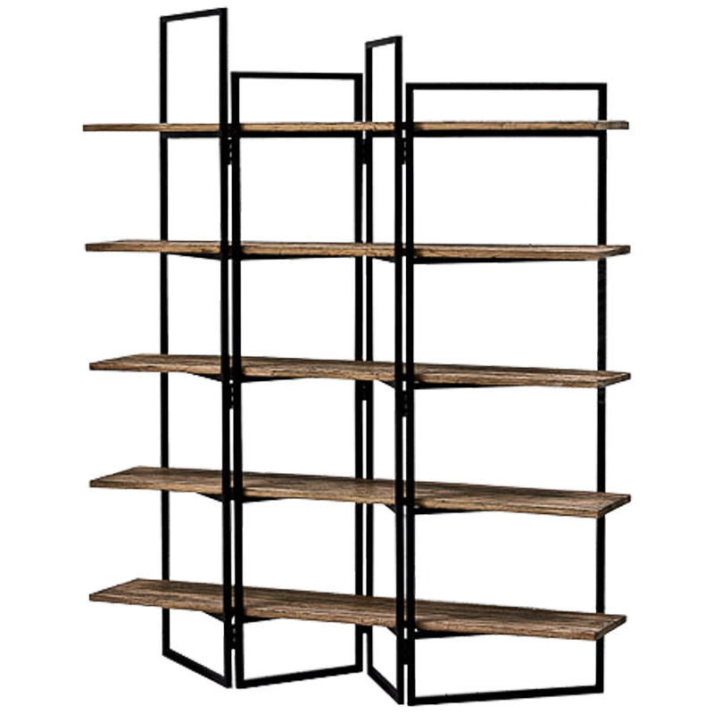 Стеллаж Luigi Loft Rack Черный Коричневый Стеллаж Luigi Loft Rack Черный Коричневый в Орле | Loft Concept