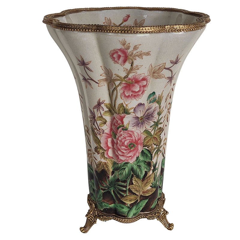 Ваза Flower Garden Vase Бронза Мульти Белый Ваза Flower Garden Vase Бронза Мульти Белый в Орле | Loft Concept