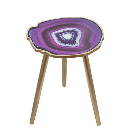 Кофейный стол Imitation Agate Fuchsia Латунь Фиолетовый Кофейный стол Imitation Agate Fuchsia Латунь Фиолетовый в Орле | Loft Concept