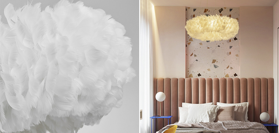 Люстра Кольцо из перьев Plumage White Люстра Кольцо из перьев Plumage White - Loft-Concept в Орле