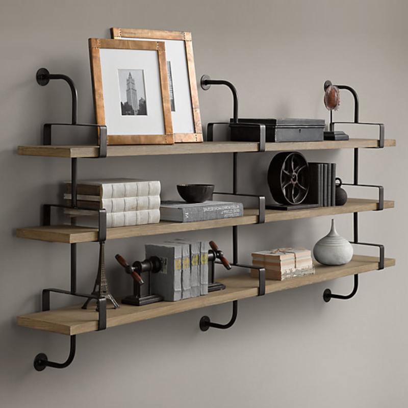 Полка из Дуба RH SHELVING & LEDGES 150 см Графит Полка из Дуба RH SHELVING & LEDGES 150 см Графит в Орле | Loft Concept