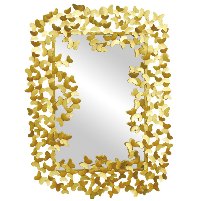Зеркало Golden Butterflies Mirror Золотой Зеркало Golden Butterflies Mirror Золотой в Орле | Loft Concept