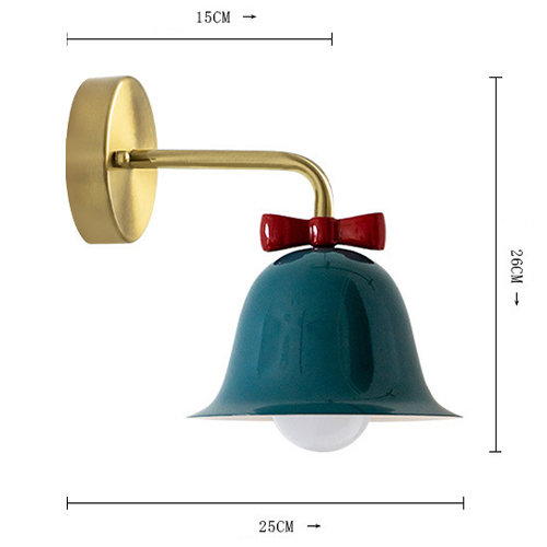 Бра Колокольчик Bell with Bow Deep Blue Wall Lamp Темно-синий Бра Колокольчик Bell with Bow Deep Blue Wall Lamp Темно-синий в Орле