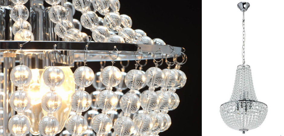 Люстра Virginia Clear Beads Chandelier chrome Люстра Virginia Clear Beads Chandelier chrome - Loft-Concept в Орле