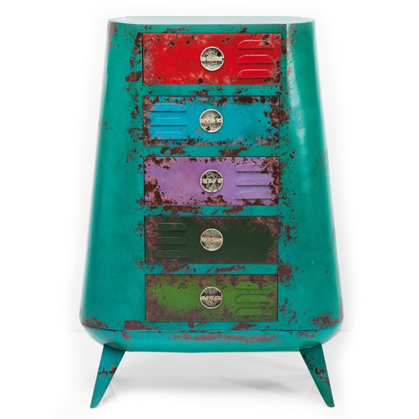 Комод металлический с цветными ящиками Retro Futurismo chest V Мульти Комод металлический с цветными ящиками Retro Futurismo chest V Мульти в Орле | Loft Concept