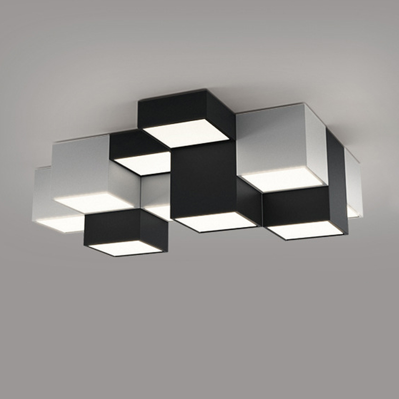 Комбинация из 12-ти геометрических потолочных светильников Twelve Geometric Lamps Черный Белый Комбинация из 12-ти геометрических потолочных светильников Twelve Geometric Lamps Черный Белый в Орле | Loft Concept
