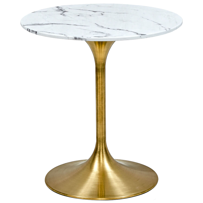 Обеденный стол Severino Dinner Table Глянцевое золото Белый Обеденный стол Severino Dinner Table Глянцевое золото Белый в Орле | Loft Concept