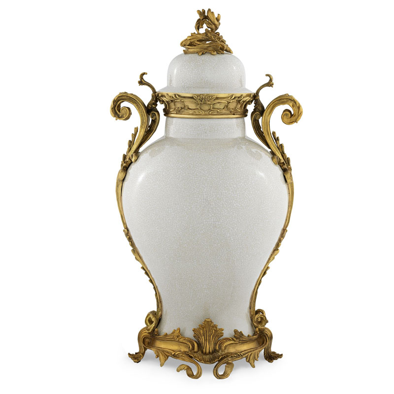 Ваза Eichholtz VASE ARMAND Кремовый Золотой Ваза Eichholtz VASE ARMAND Кремовый Золотой в Орле | Loft Concept