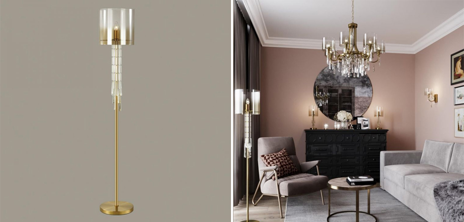 Торшер Glass World Bronze Торшер Glass World Bronze - Loft-Concept в Орле