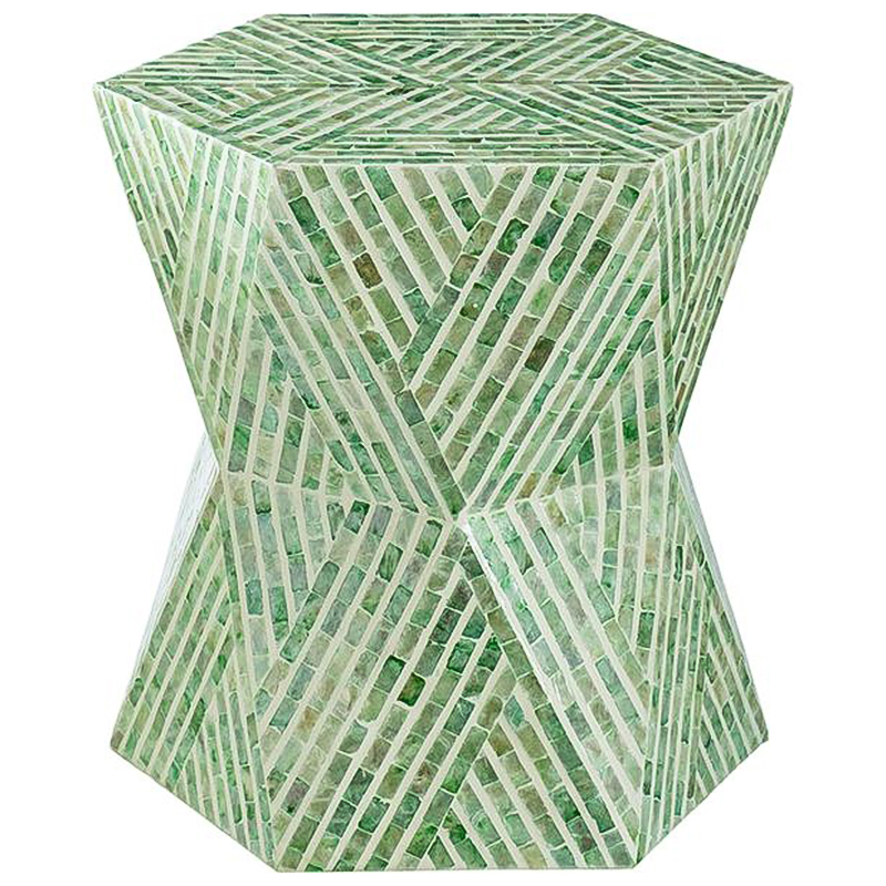 Приставной стол Geometric Green Зеленый Белый Приставной стол Geometric Green Зеленый Белый в Орле | Loft Concept