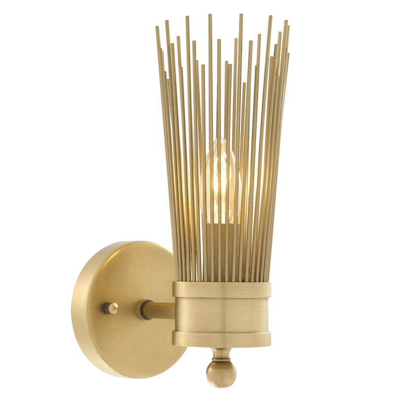 Бра Eichholtz Wall Lamp Romeo Single Латунь Античная полированная Бра Eichholtz Wall Lamp Romeo Single Латунь Античная полированная в Орле | Loft Concept