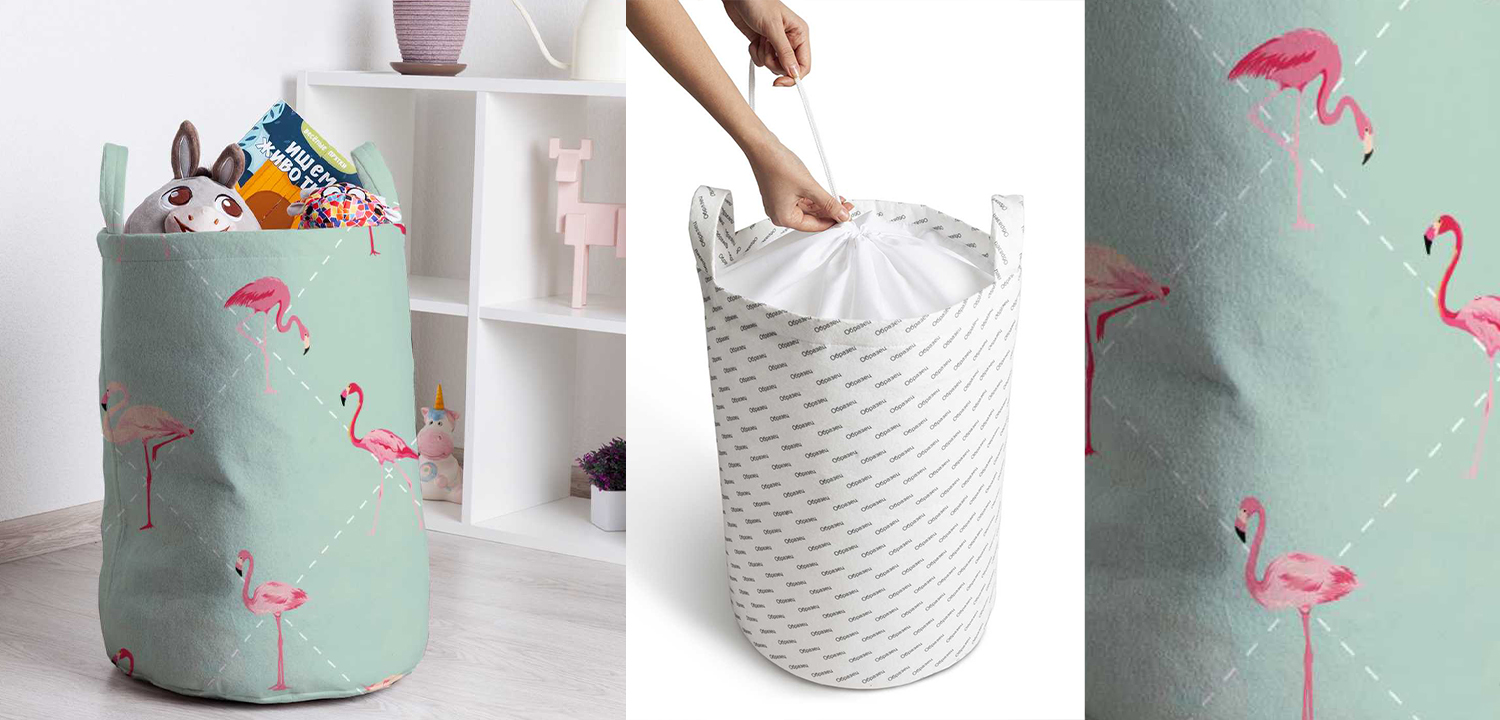 Корзина Flamingo Rhombus Basket - фото